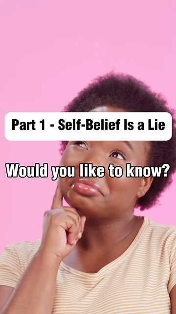 Self-belief is overrated. Trust God.