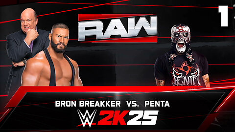 WWE 2K25 Raw June 23rd 2025 - Match 1: WHAT a SPEAR!