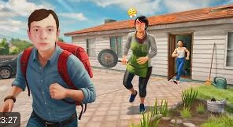 playing school boy run way