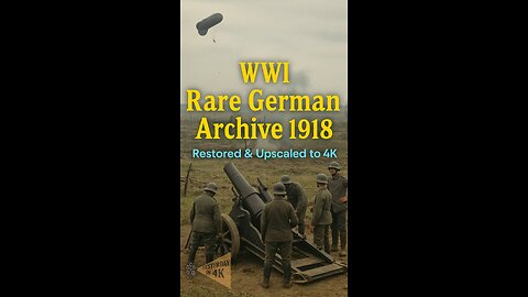 Spotting from Above: WW1 Mortar Accuracy Revealed in Restored 4K! 🎈💥