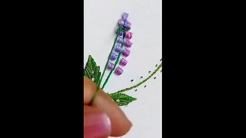 Flower making embroidery trick