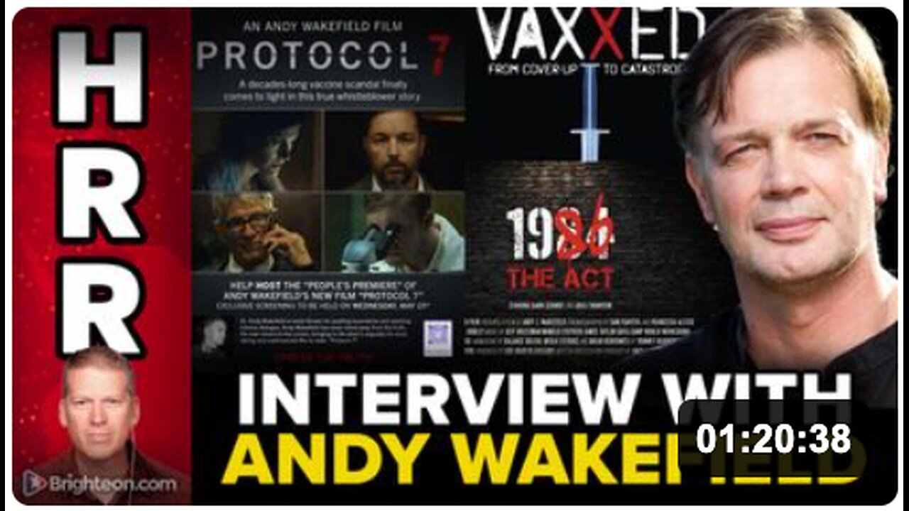 nterview with Andrew Wakefield on taking down the child-sacrificing Vaccine Industrial Complex