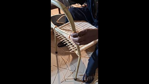 Reviving Vintage: Reweaving a Classic Chair Frame A vintage chair frame
