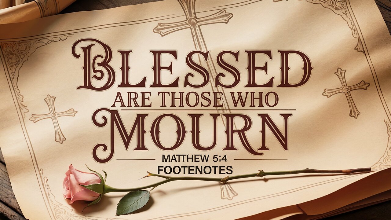 Blessed Are Those Who Mourn. Matthew 5:4