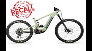 Electric bike recall, may burst into flames