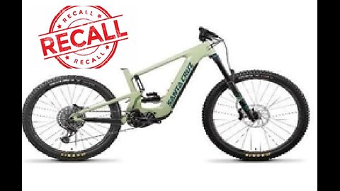 Electric bike recall, may burst into flames