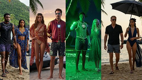 Superheroes Summer Couples pt. 2 ☀️👫 #summer #marvel #dc #avengers #spiderman #batman #superman