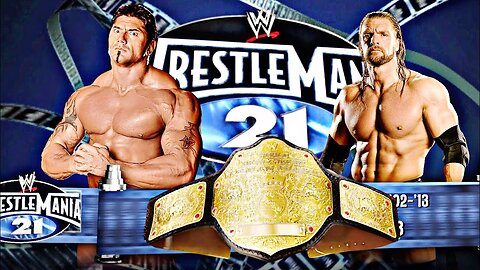 Triple H's match with Batista at WWE WrestleMania 21 HD VIDEO.