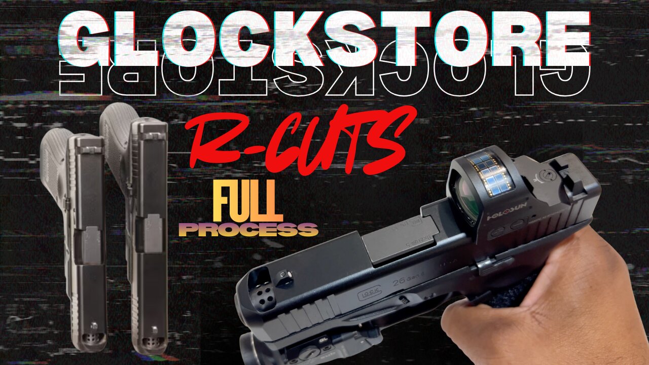 GlockStore R-Cut Slide Milling | Full Process to Reduce Muzzle Flip & Recoil