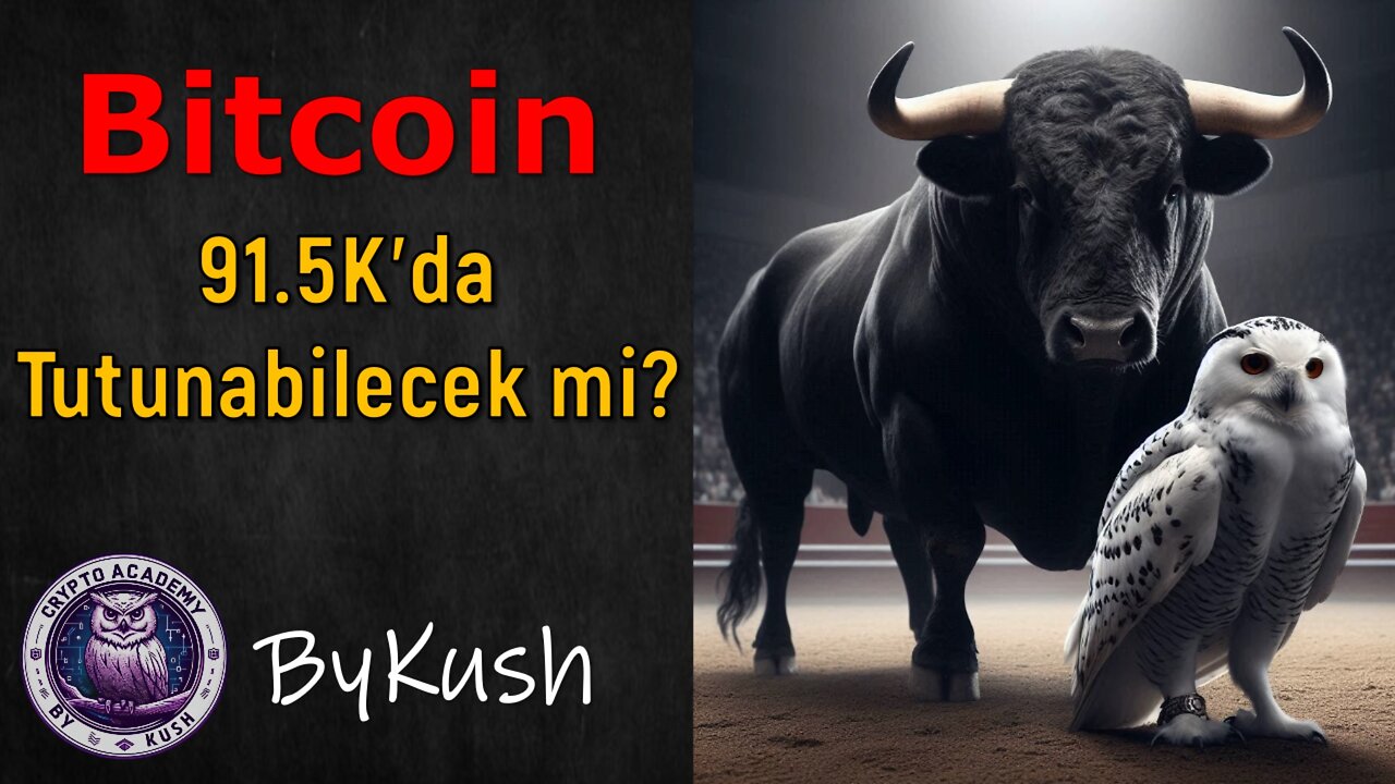 BITCOIN 91.5K TUTUNURSA YÜKSELİŞ HACİM KAZANIR❗