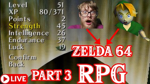 🔴 Zelda 64 Ocarina of Time, But It's An RPG! Part 3 Zelda Demon's Quest Actual N64 Hardware!