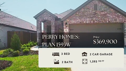 Newly Built Perry Homes 1593W Modern Elegance Meets Comfort