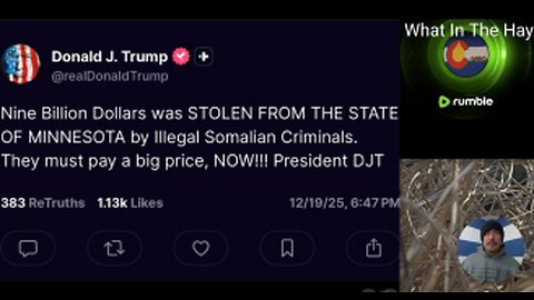 $9 BILLION FRAUD, TIM WALZ & ILHAN OMAR & more from MINNESOTA