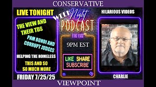TONIGHT AT 9PM ON THE CONSERVATIVE VIEWPOINT: THE VIEW AND THEIR TDS! THIS & SO MUCH MORE