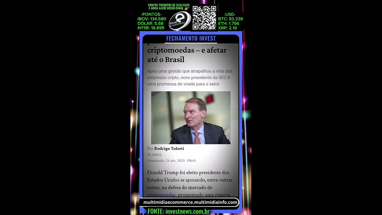Paul Atkins: o novo presidente da SEC que pode mudar o futuro das criptomoedas e afetar até o Brasil