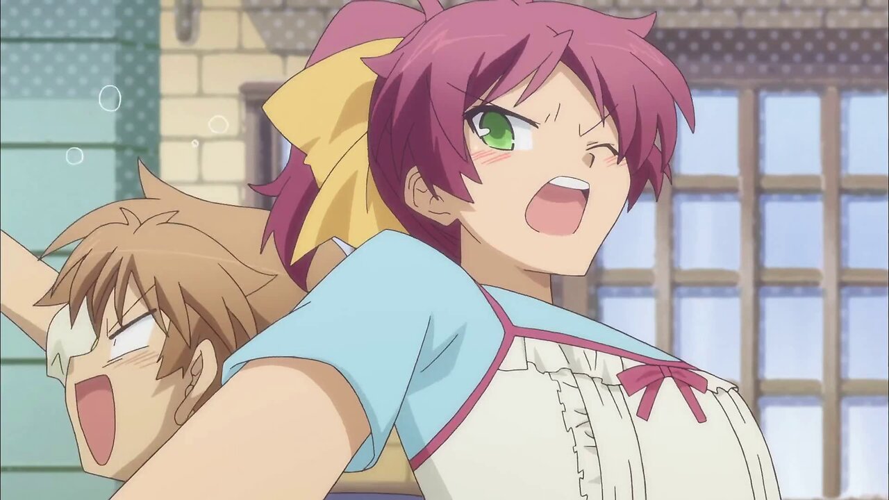 Baka and Test - Minami wrestling Akihisa