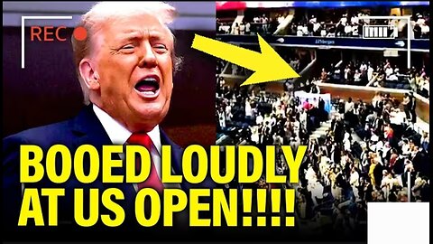 Trump gets LOUDLY BOOED at US OPEN as he TRIED TO HIDE IT