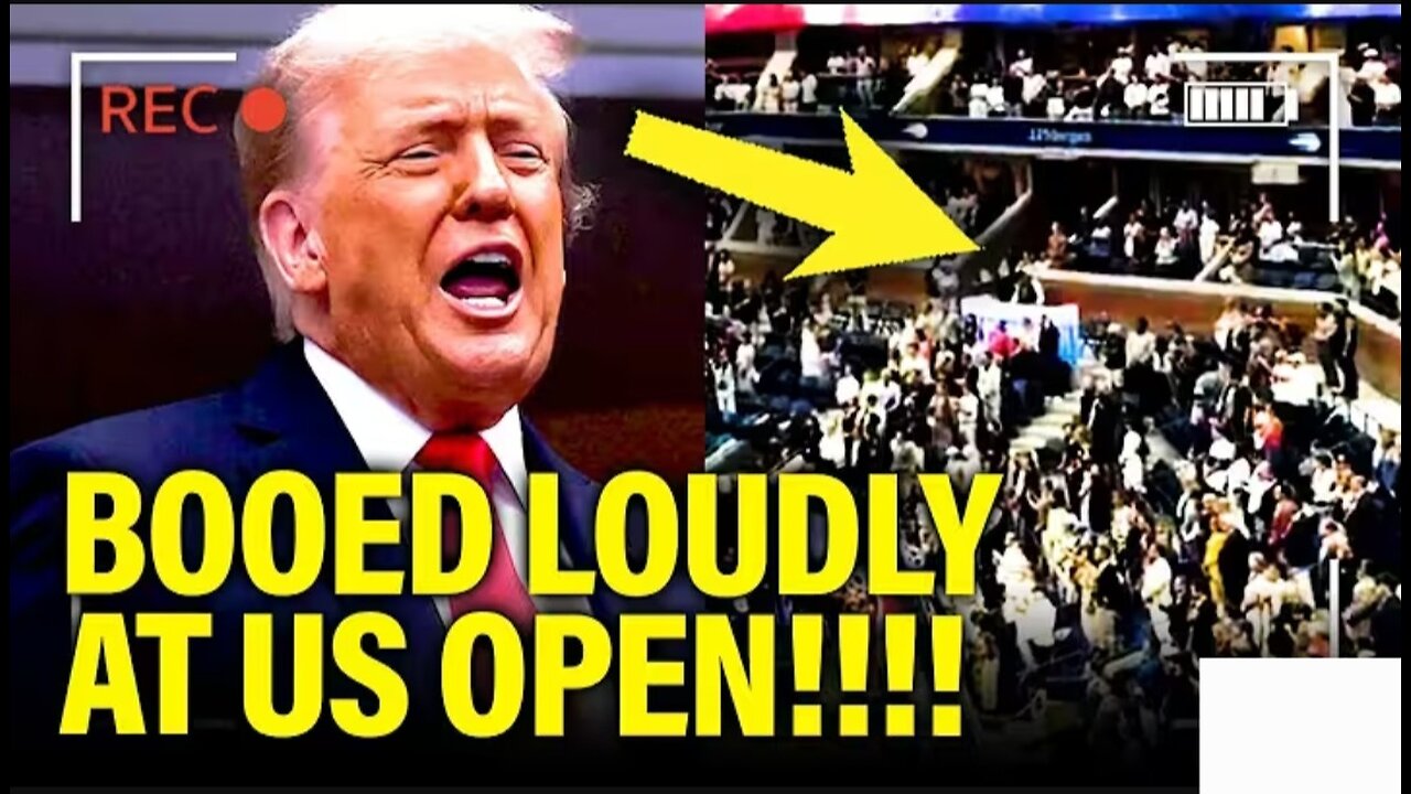 Trump gets LOUDLY BOOED at US OPEN as he TRIED TO HIDE IT