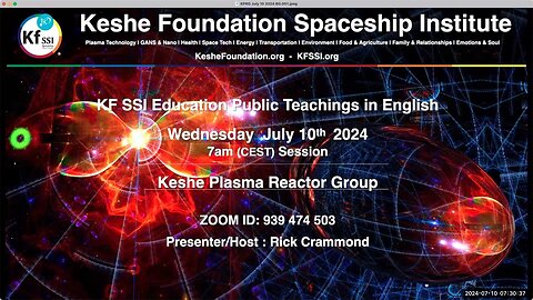 Keshe Plasma Reactor Group 2024-07-10-T1
