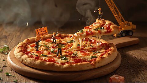 Tiny Workers Build a GIANT Pizza in 8K 🍕 | Ultra-Realistic Miniature Food Journey