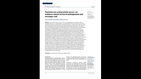 Testosterone and prostate cancer 2015, a Puke(TM) AudioPaper