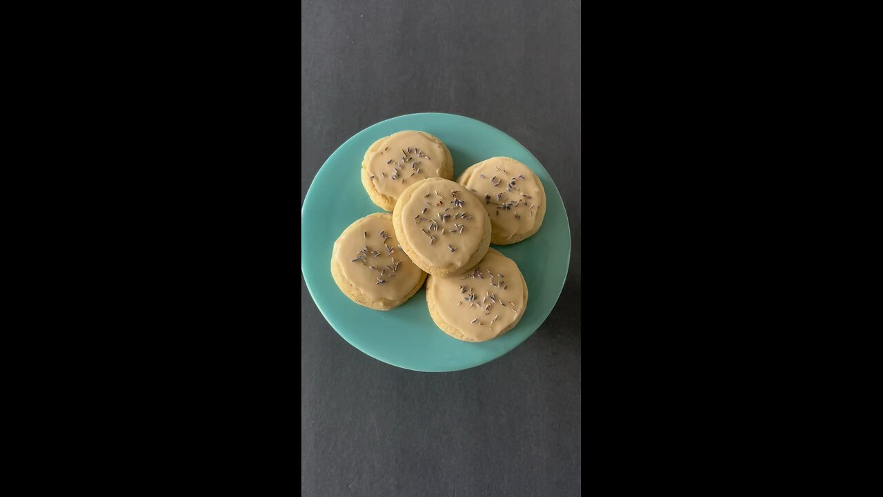 Glazed Lemon Lavender Cookies