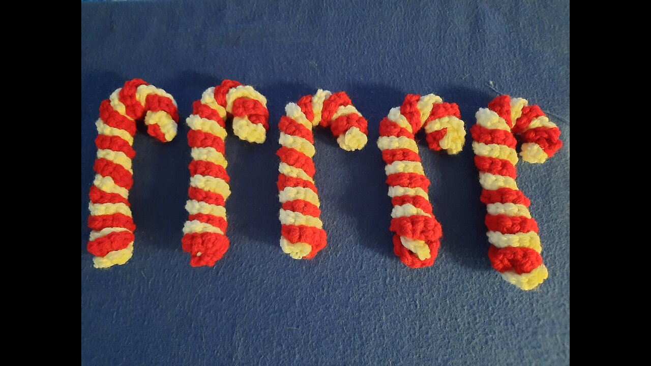 Crocheted Candy Canes