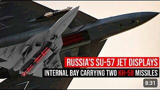 Russia’s Su‑57 Jet Displays Internal Bay Carrying Two KH‑58 Missiles For Stealth Strike Role