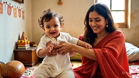 cute baby enjoy