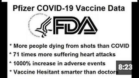 "FDA Approves Whistleblower Testimony Claiming COVID-19 Vaccines Cause Death and Harm"