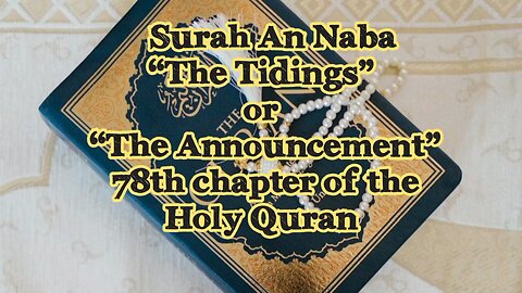 surahAnNaba / QuranChapterNo87/ AllahKaTohfaQuran