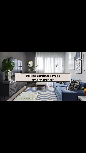 Como Cortinas Leves Podem Ampliar sua Sala Pequena #shorts #cortinas #sala