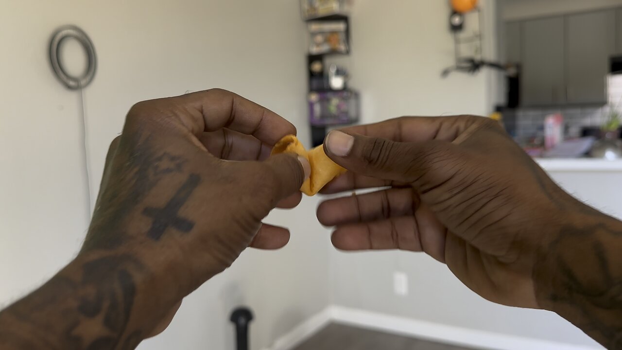 Opening Fortune Cookie