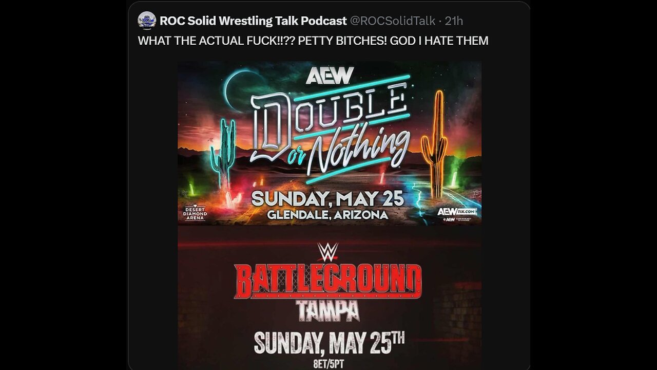 AEW Fans Cry Over WWE Running Same Day? That’s COMPETITION! #shorts