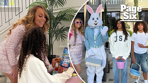 Mariah Carey's mortified twins, Moroccan and Monroe, 13, beg mom to 'delete' Easter Bunny snaps