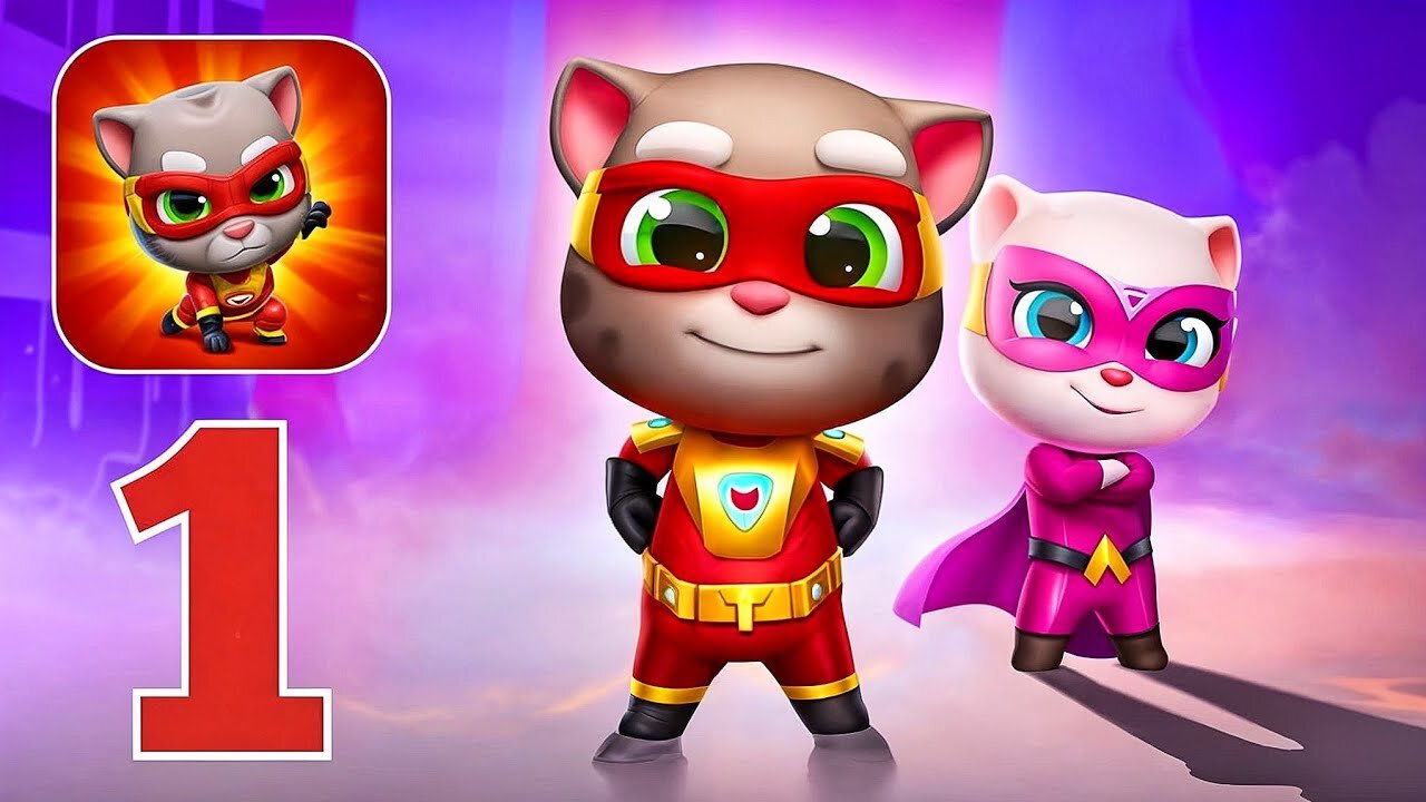 Talking Tom Hero Dash - Gameplay Walkthrough | Part 1 (Android, iOS)