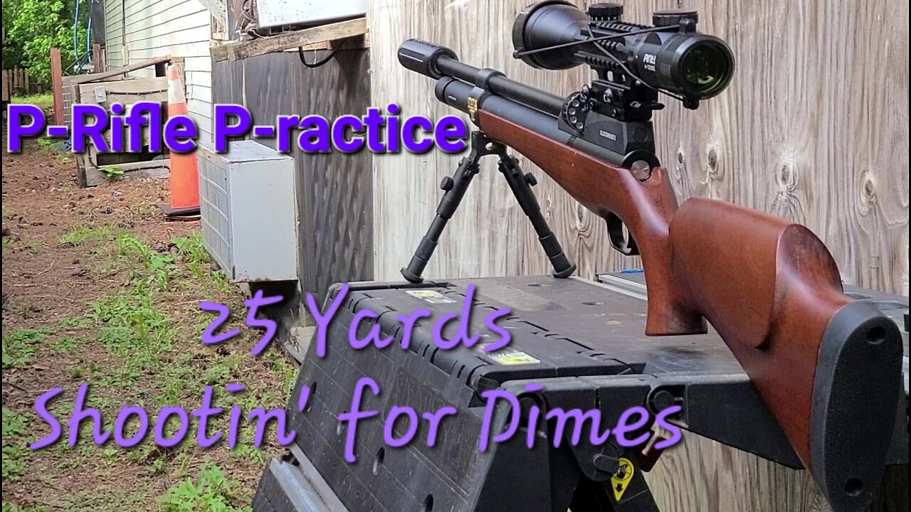P-Rifle P-ractice: Shootin' for Dimes at 25 Yards