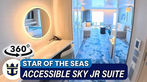 First Look! Accessible Sky Jr Suite 16010 | Star of the Seas 360 Tour