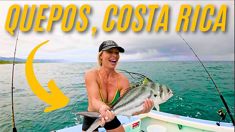 🎣 "She Hooked a MONSTER Roosterfish in Costa Rica! | Ultimate Fishing Adventure"