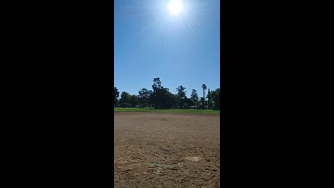 Wide Throw from Home Plate to Second Base. Improvement needed.