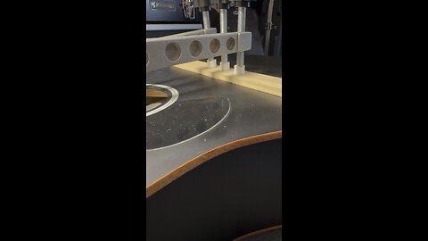 Vangoa guitar repair. Gluing the support under the top