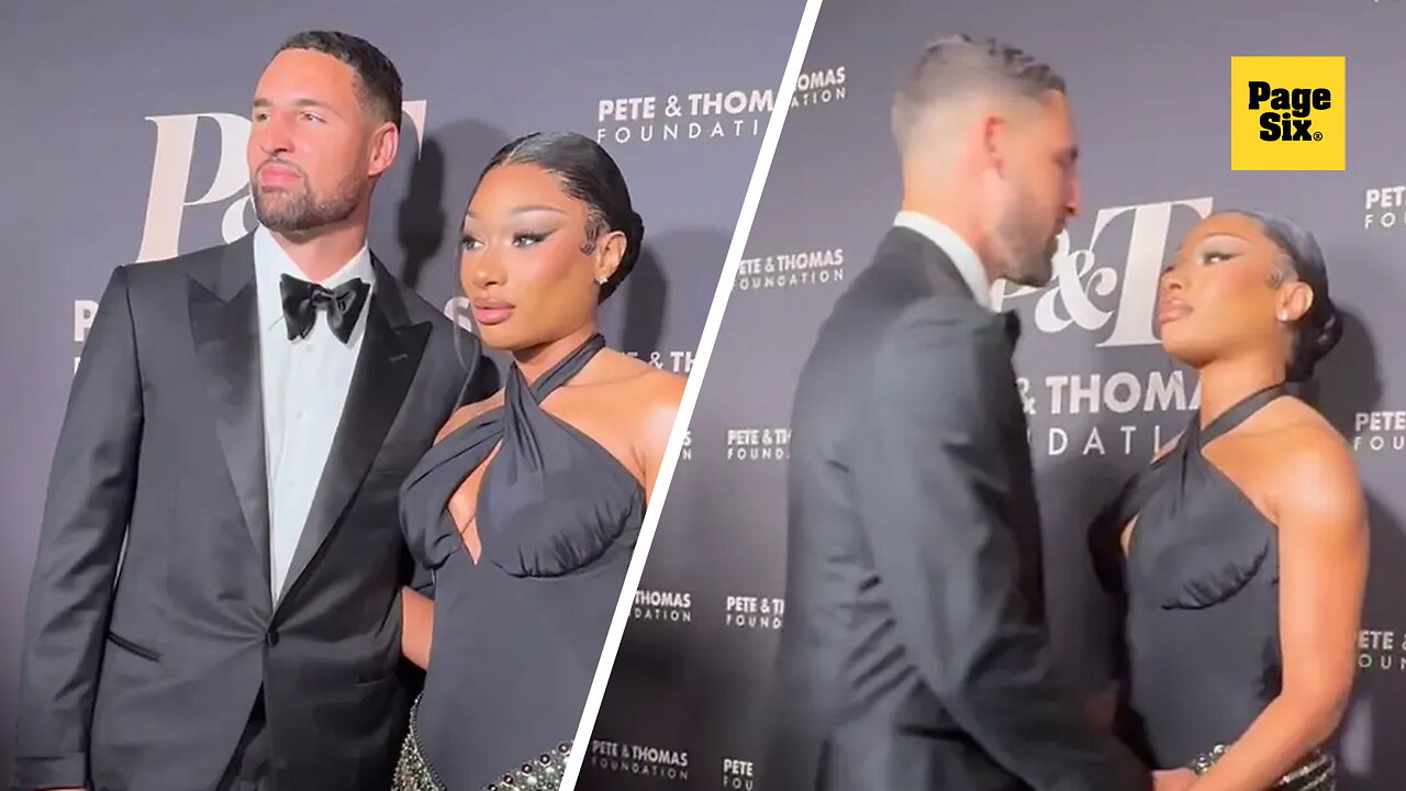 Megan Thee Stallion makes her red carpet debut with boyfriend Klay Thompson