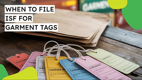 When To File ISF For Garment Tags