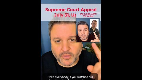 July 31 - Supreme Court Appeal