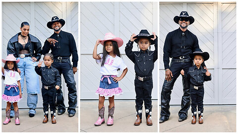 USHER, WIFE, KIDS, ROCK THE COWBOY CARTER TOUR, IN ATALANTA