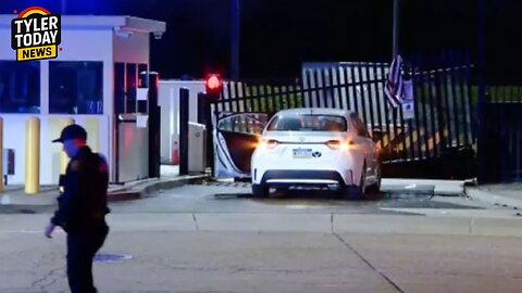 FBI Pittsburgh office gate RAMMED