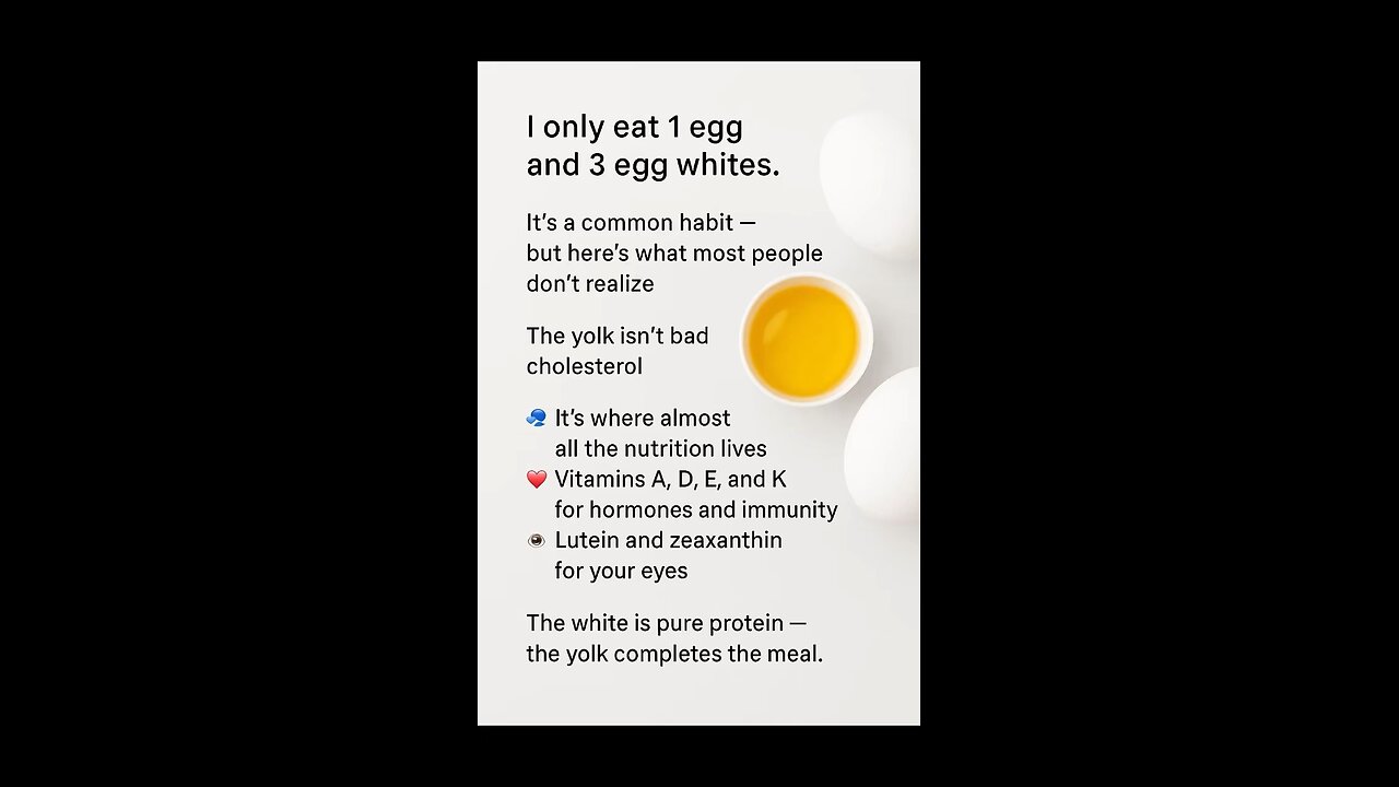 Avoiding egg yolks?!?!