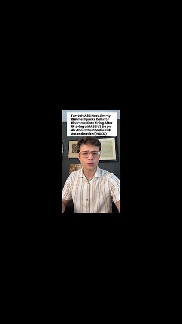 Victor Reacts: Fire Jimmy Kimmel — There Must Be Consequences for Lying to the People