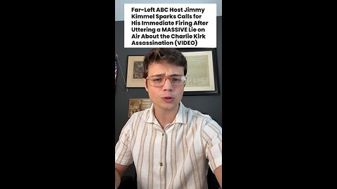 Victor Reacts: Fire Jimmy Kimmel — There Must Be Consequences for Lying to the People