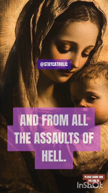 MARY MY MOTHER SHIELD ME FROM EVERY DEMONIC ATTACK #truth #jesus #christ #king #mary #joseph #ihs #c